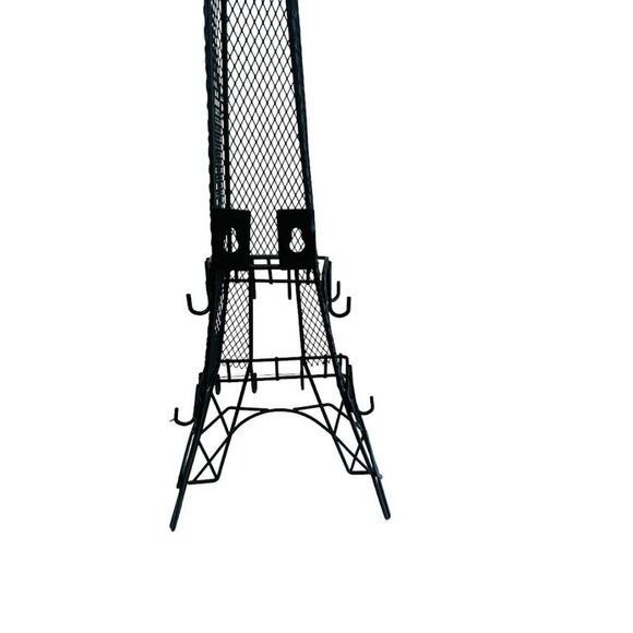 Black Metal Eiffel Tower Jewelry Holder Paris 32 Hooks for Necklace & Bracelets - Picture 7 of 15